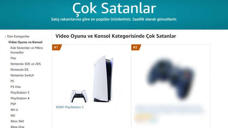 PlayStation 5, Amazon Türkiye’de Ön Siparişe Açılır Açılmaz Tükendi