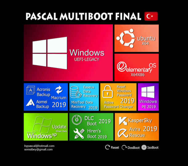 Pascal Multiboot Final 2019 İndir – Full + Kurulum Türkçe